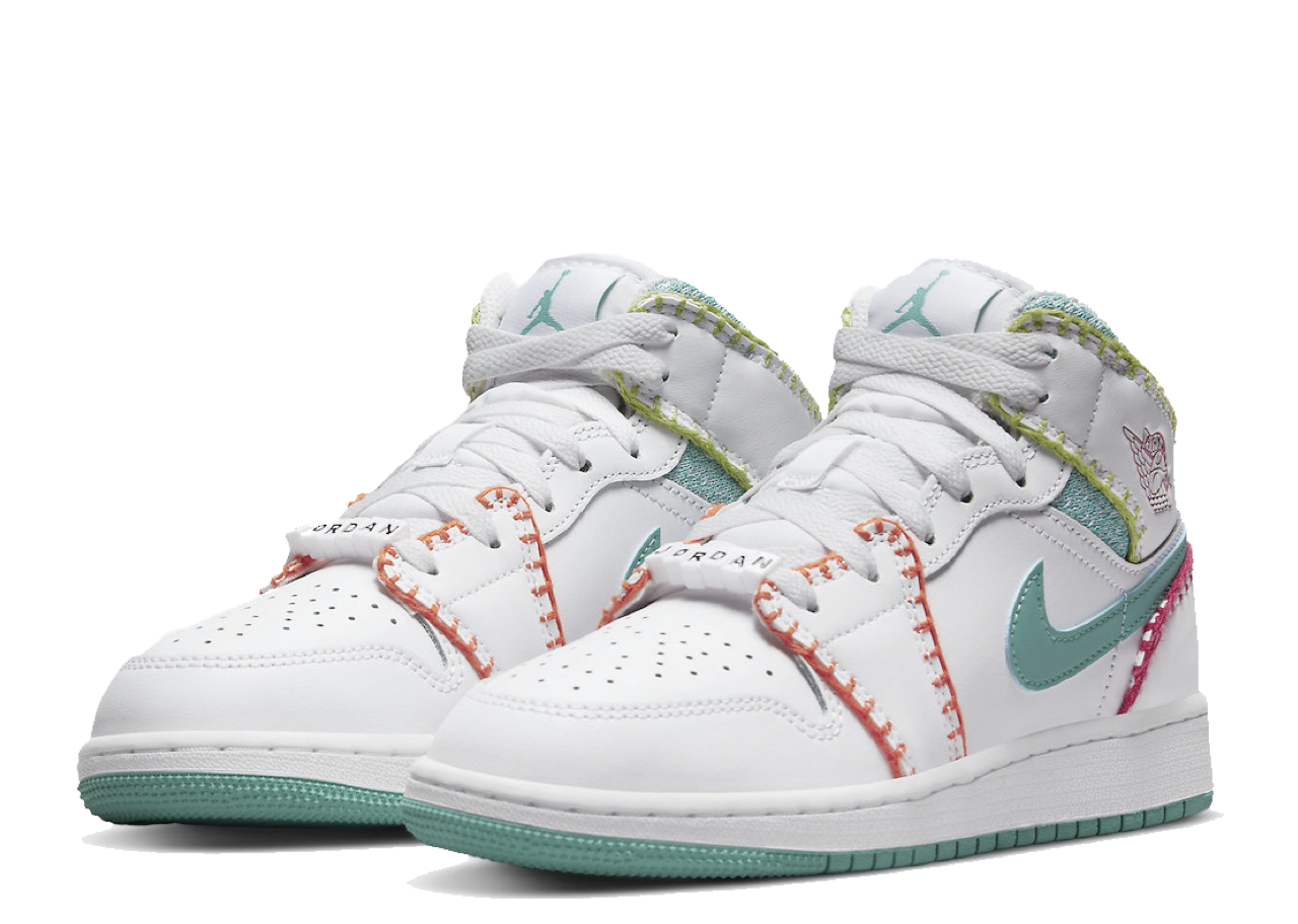 Air Jordan 1 Mid Multi Knit (Grade School) - photo 2