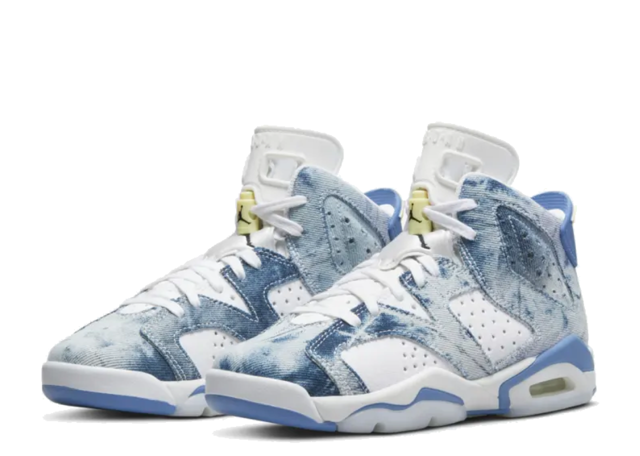 Jordan 6 Retro Washed Denim (2022) (Grade School) - photo 2