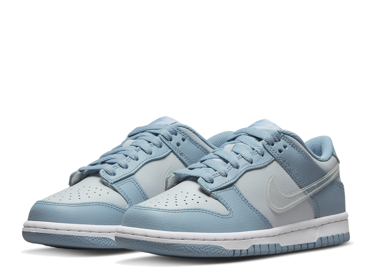 Nike Dunk Low Clear Blue Swoosh (Grade School) - photo 2