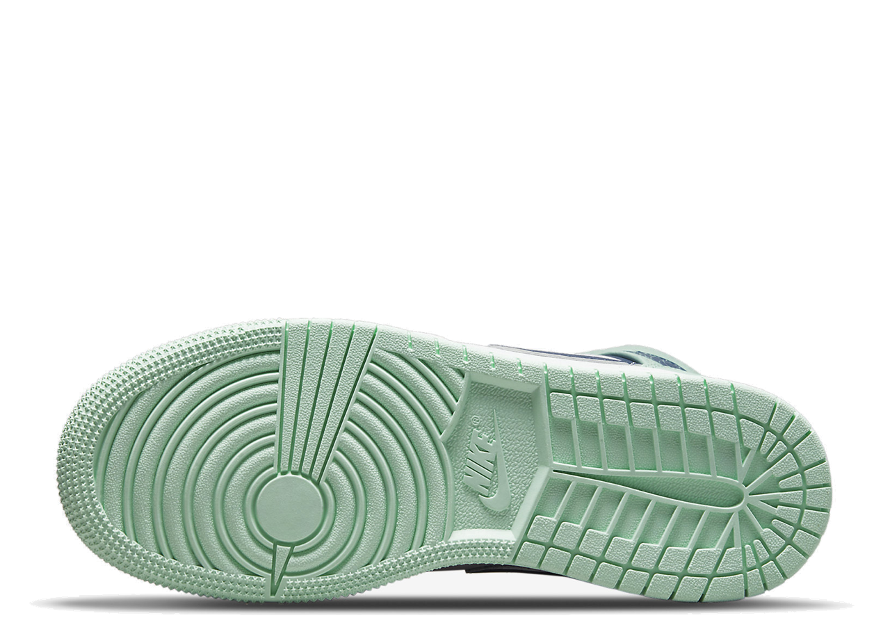 Air Jordan 1 Mid Blue Mint (Grade School) - photo 4