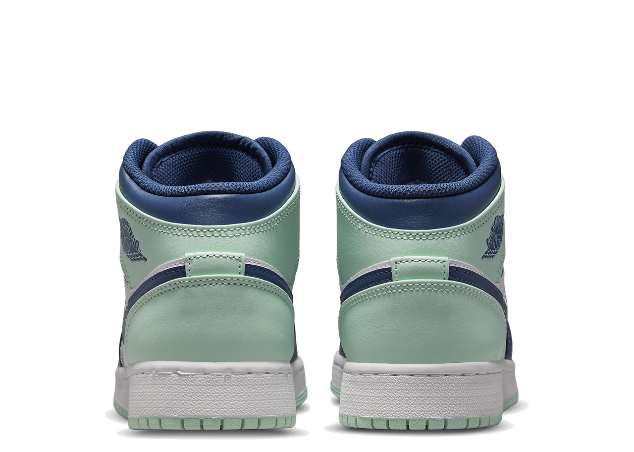 Air Jordan 1 Mid Blue Mint (Grade School) - photo 3