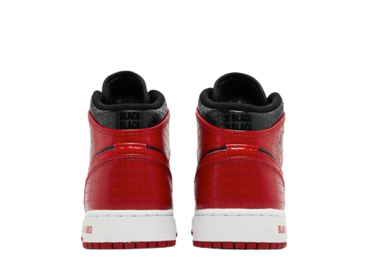 Air Jordan 1 Mid Bred Text (Grade School) - photo 3