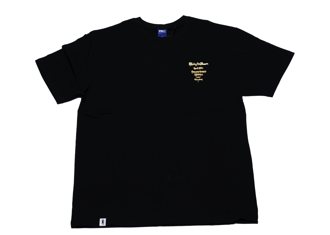 Ricky Is Clown Mummy Peace Love Logo Tee Black Gold - photo 2