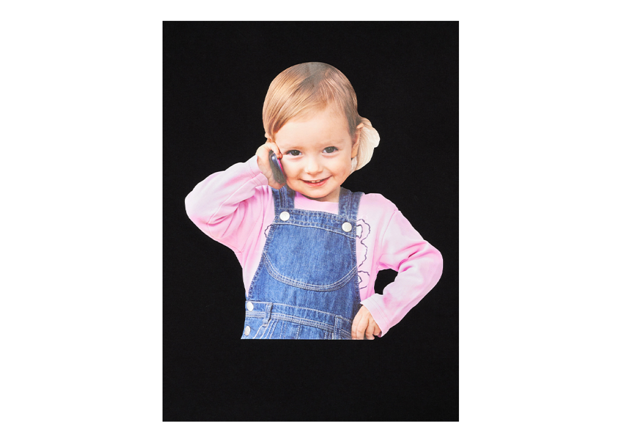 Acme De La Vie Baby Face Telephone Girl T-Shirt Black - photo 3