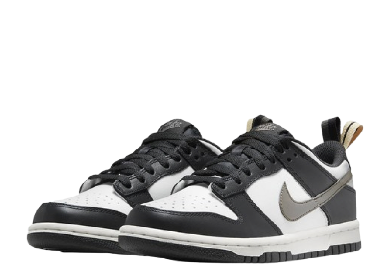 Nike Dunk Low Black White Metallic (Grade School) - photo 2
