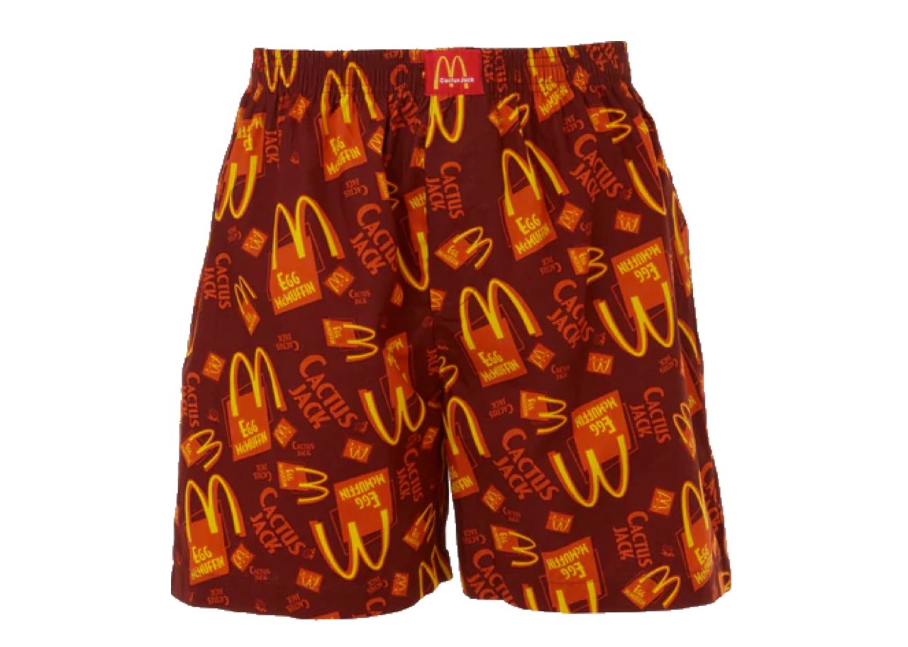 Travis Scott x McDonald's Cactus Jack Breakfast Boxers Brown - photo 3