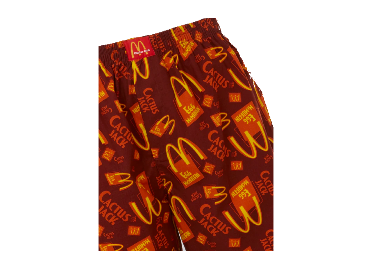 Travis Scott x McDonald's Cactus Jack Breakfast Boxers Brown - photo 2