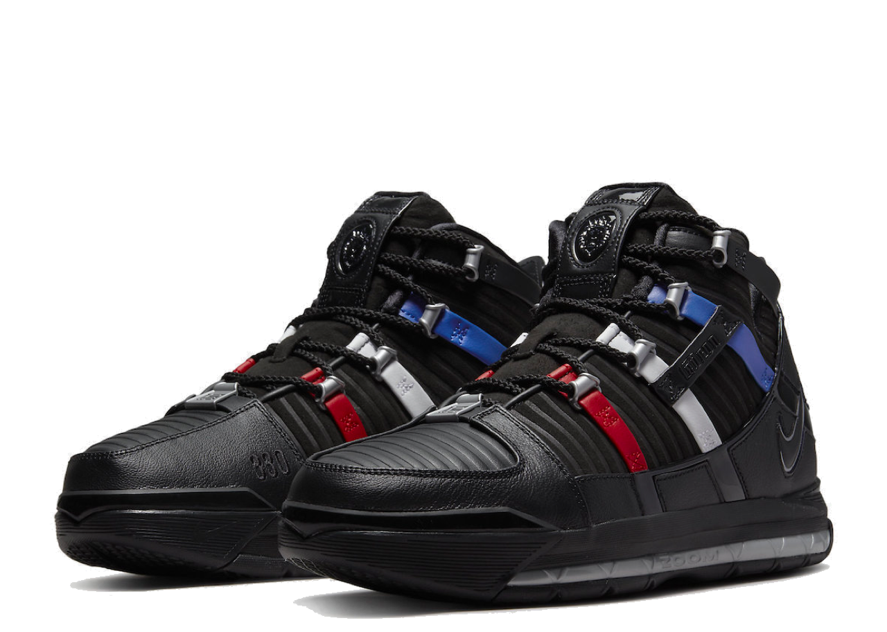 Nike LeBron 3 The Shop Black University Red (2022) - photo 2