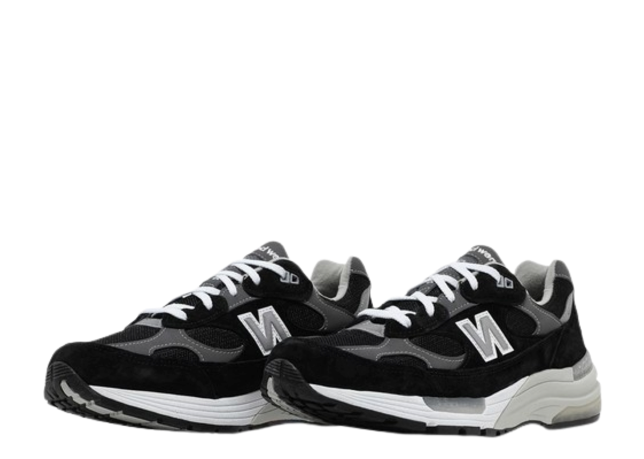 New Balance 992 Black Grey Suede - photo 2