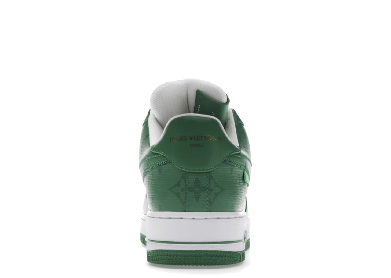 Nike Air Force 1 Low Louis Vuitton By Virgil Abloh White Green - photo 3