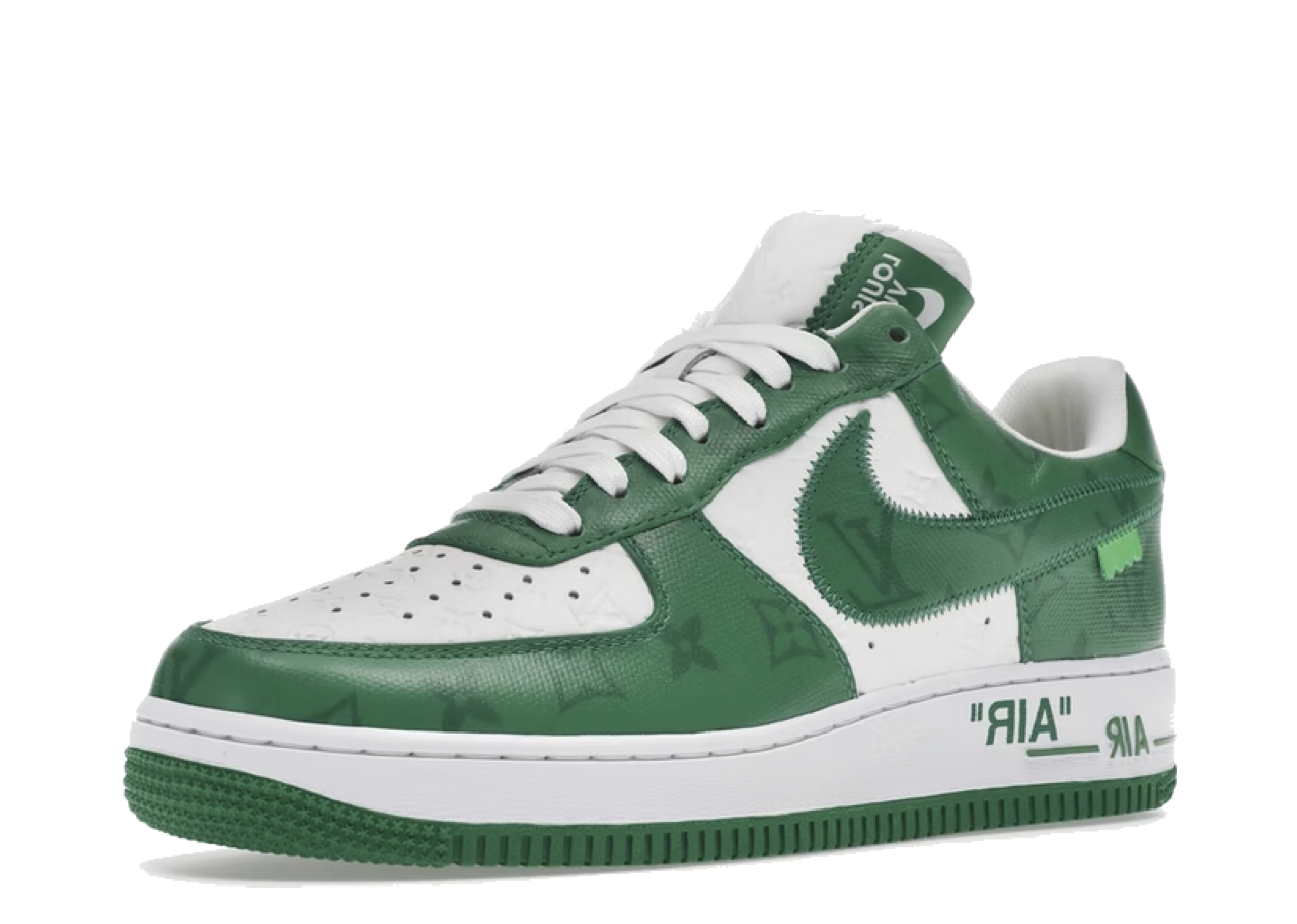 Nike Air Force 1 Low Louis Vuitton By Virgil Abloh White Green - photo 2