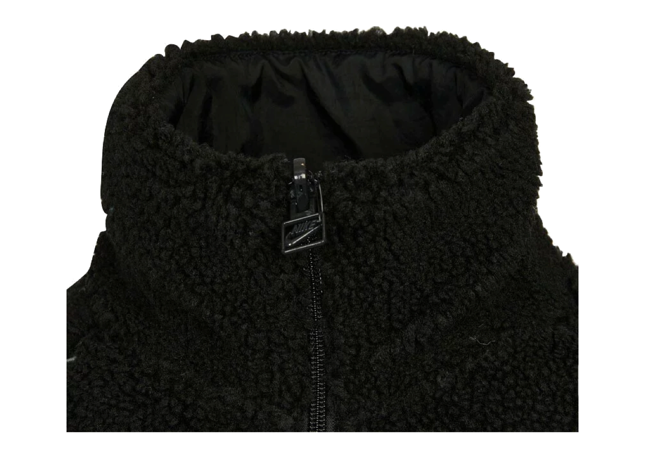 Nike Big Swoosh Reversible Boa Jacket Black White (Asia Sizing) - photo 5