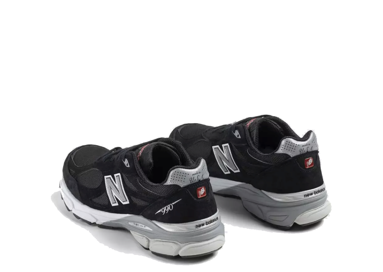 New Balance 990v3 Black White - photo 3