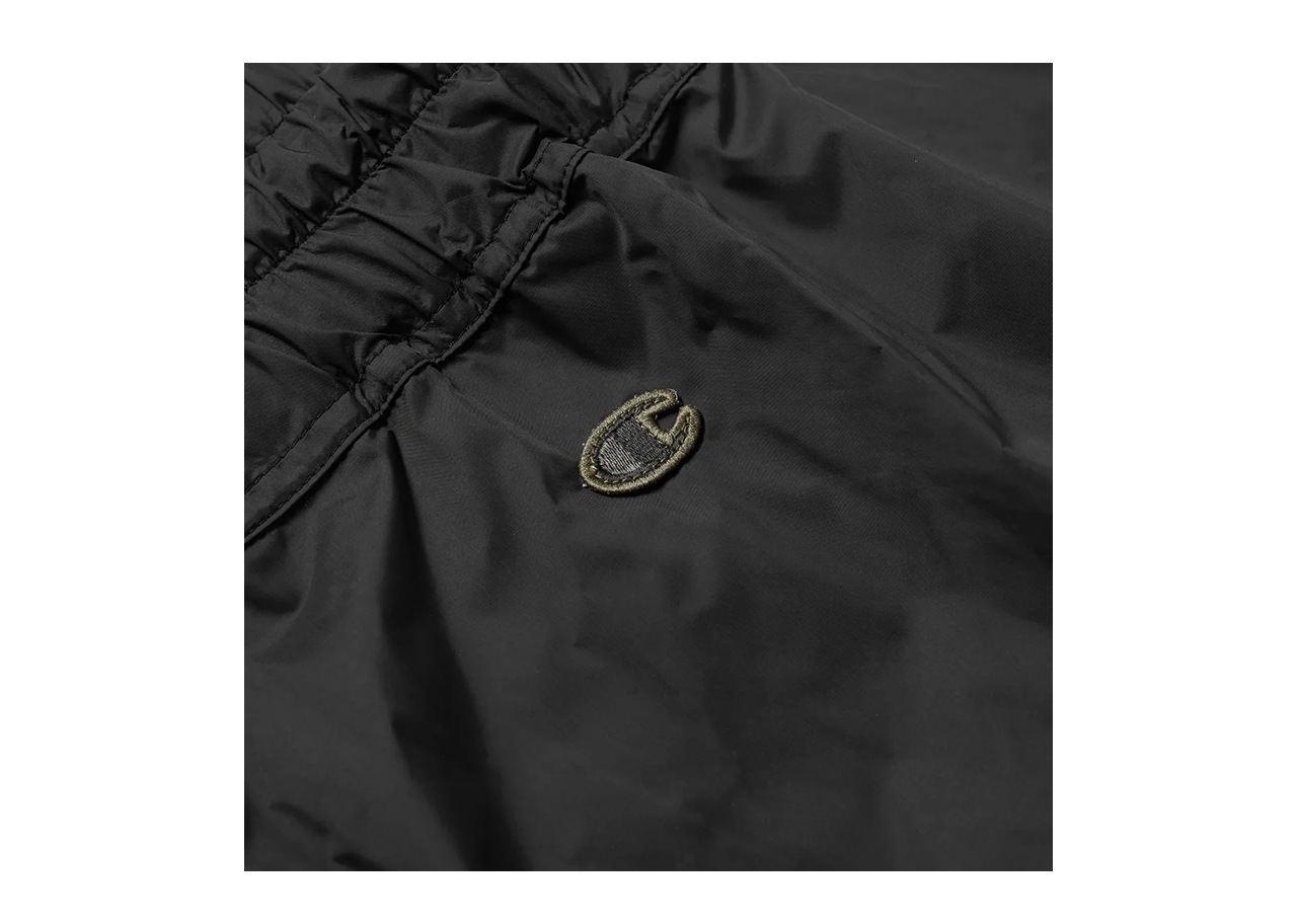 Rick Owens x Champion Logo Embroidered Nylon Shorts Black - photo 3