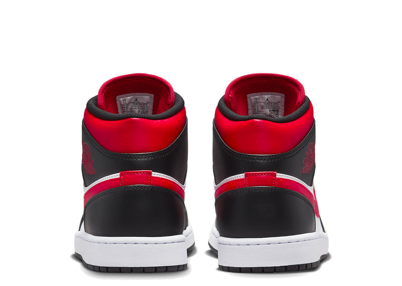 Air Jordan 1 Mid White Black Red (2022) - photo 3