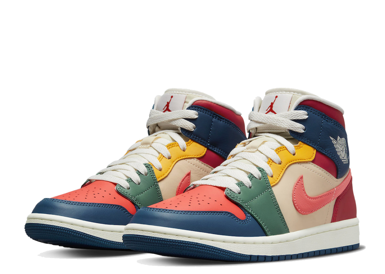 Air Jordan 1 Mid Multi Color (2022) (Women's) - photo 2