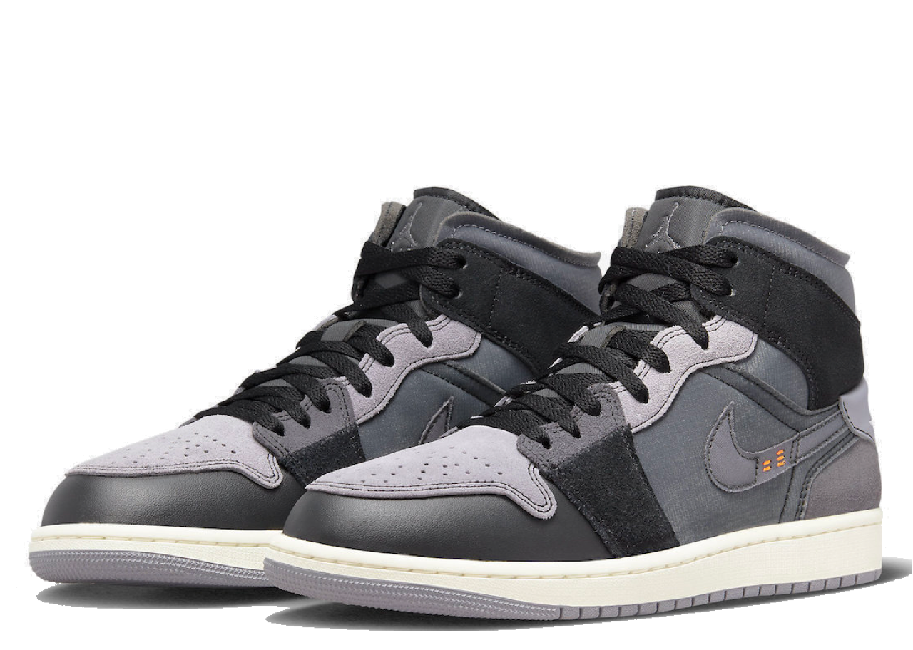 Air Jordan 1 Mid Inside Out Black - photo 2