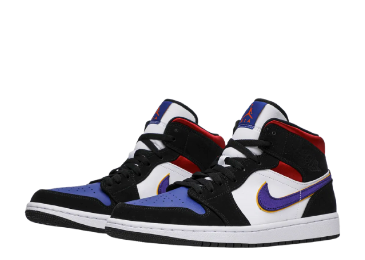 Air Jordan 1 Mid Lakers Top 3 - photo 2