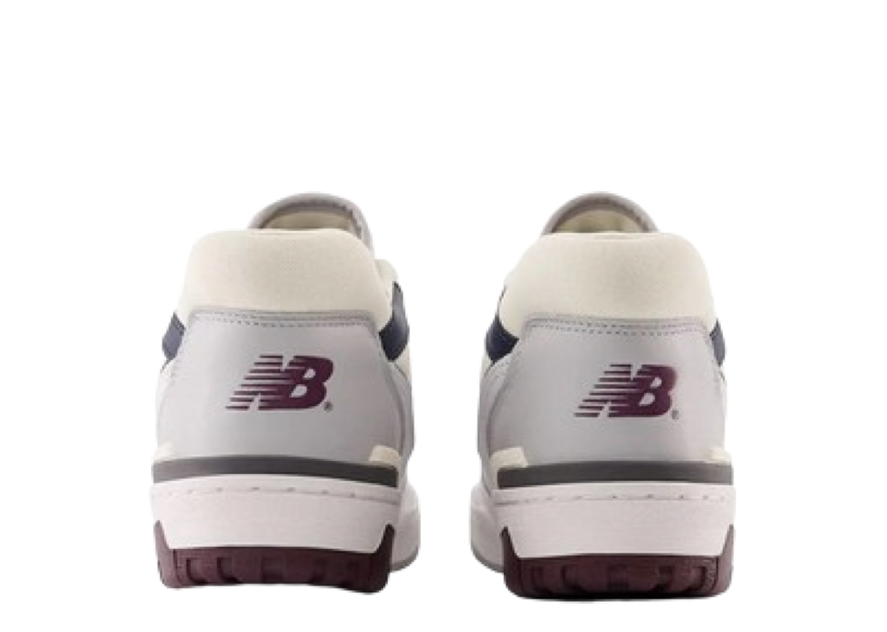 New Balance 550 White Burgundy Navy - photo 3