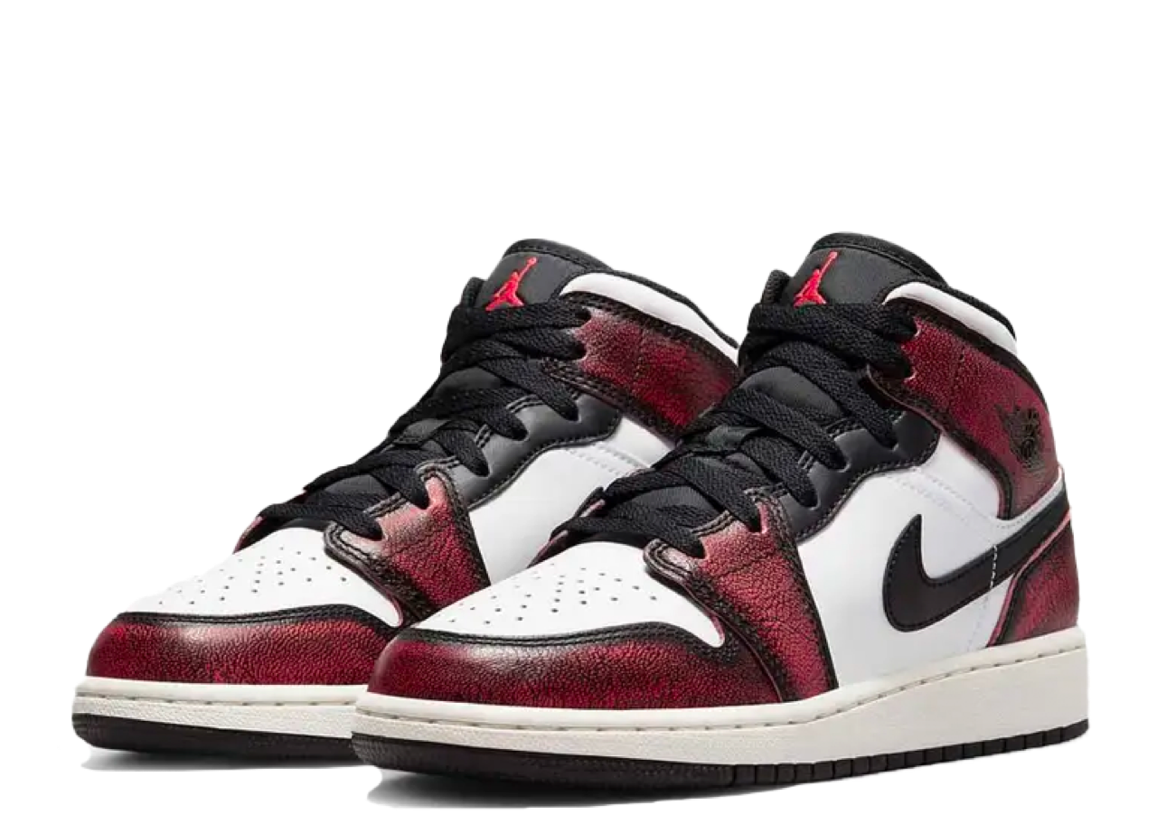 Air Jordan 1 Mid Wear-Away Chicago (Grade School) - photo 2