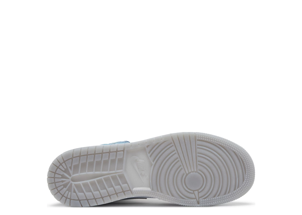 Air Jordan 1 Mid SE French Blue Light Steel (Grade School) - photo 4