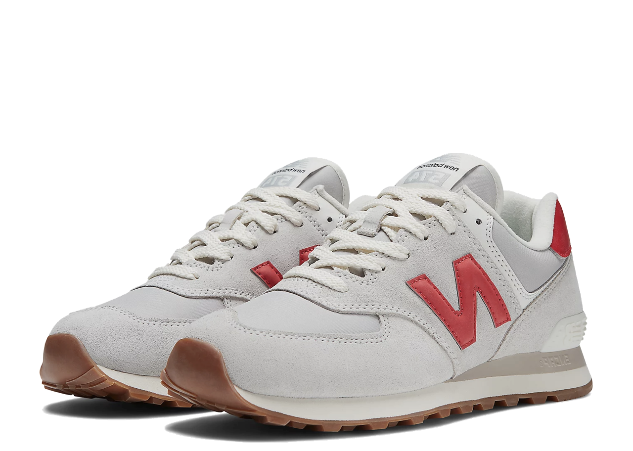 New Balance 574 White Red - photo 2