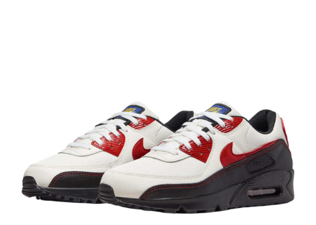 Nike Air Max 90 SE Sail Universtiy Red Black - photo 2