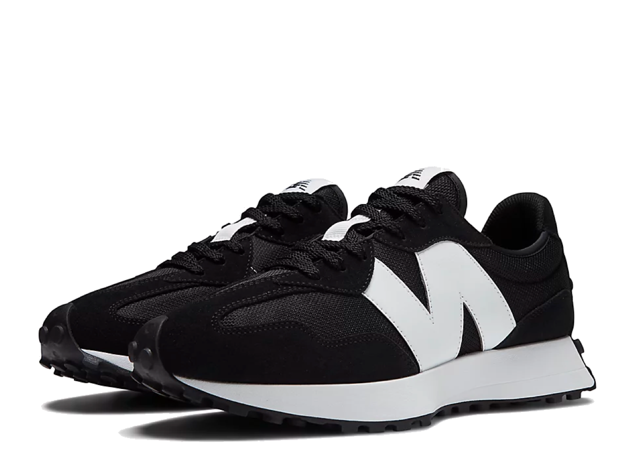New Balance 327 Black White N Logo - photo 2