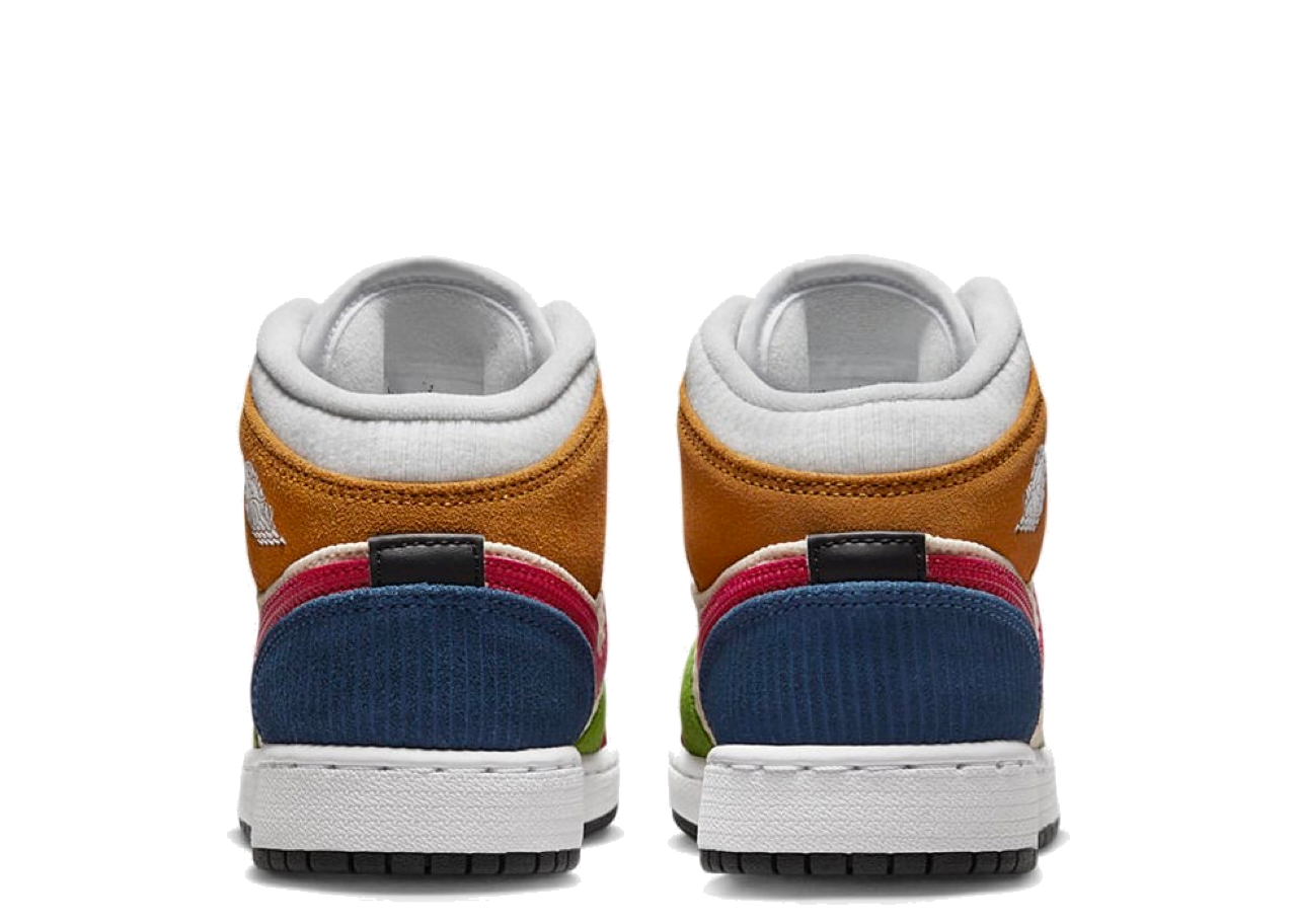 Air Jordan 1 Mid SE Patchwork (Grade School) - photo 3