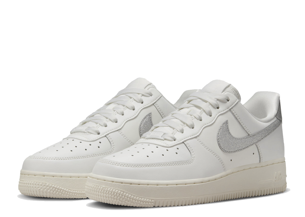 Nike Air Force 1 Low 07 White Metallic Silver (Women's) - photo 2