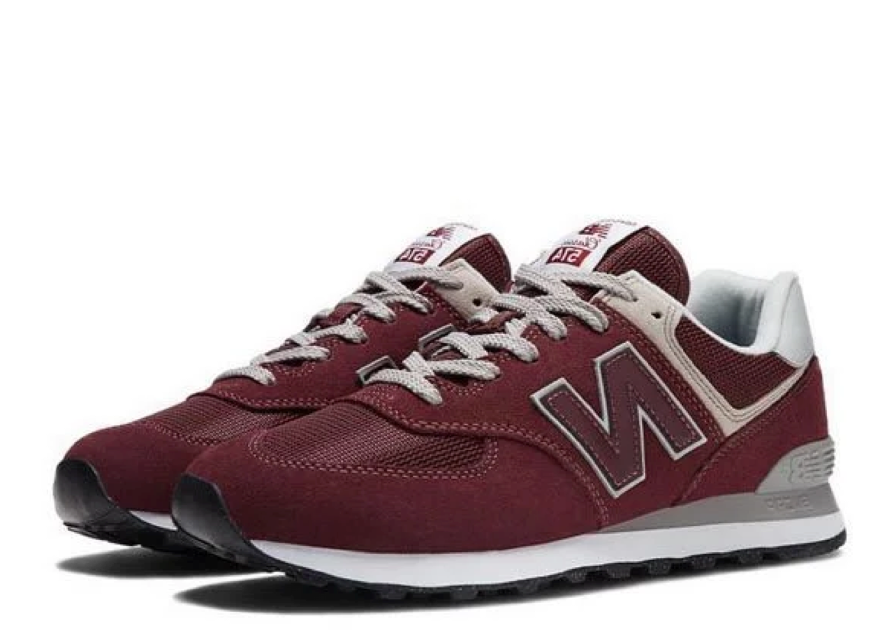 New Balance 574 Burgundy White - photo 2