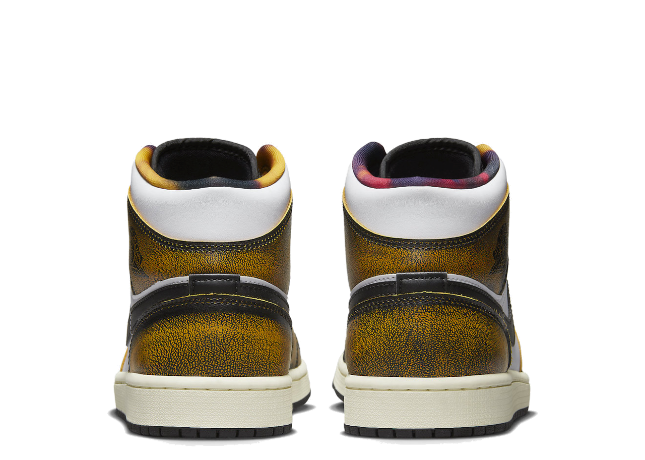 Air Jordan 1 Mid SE Orange Wear Away - photo 3