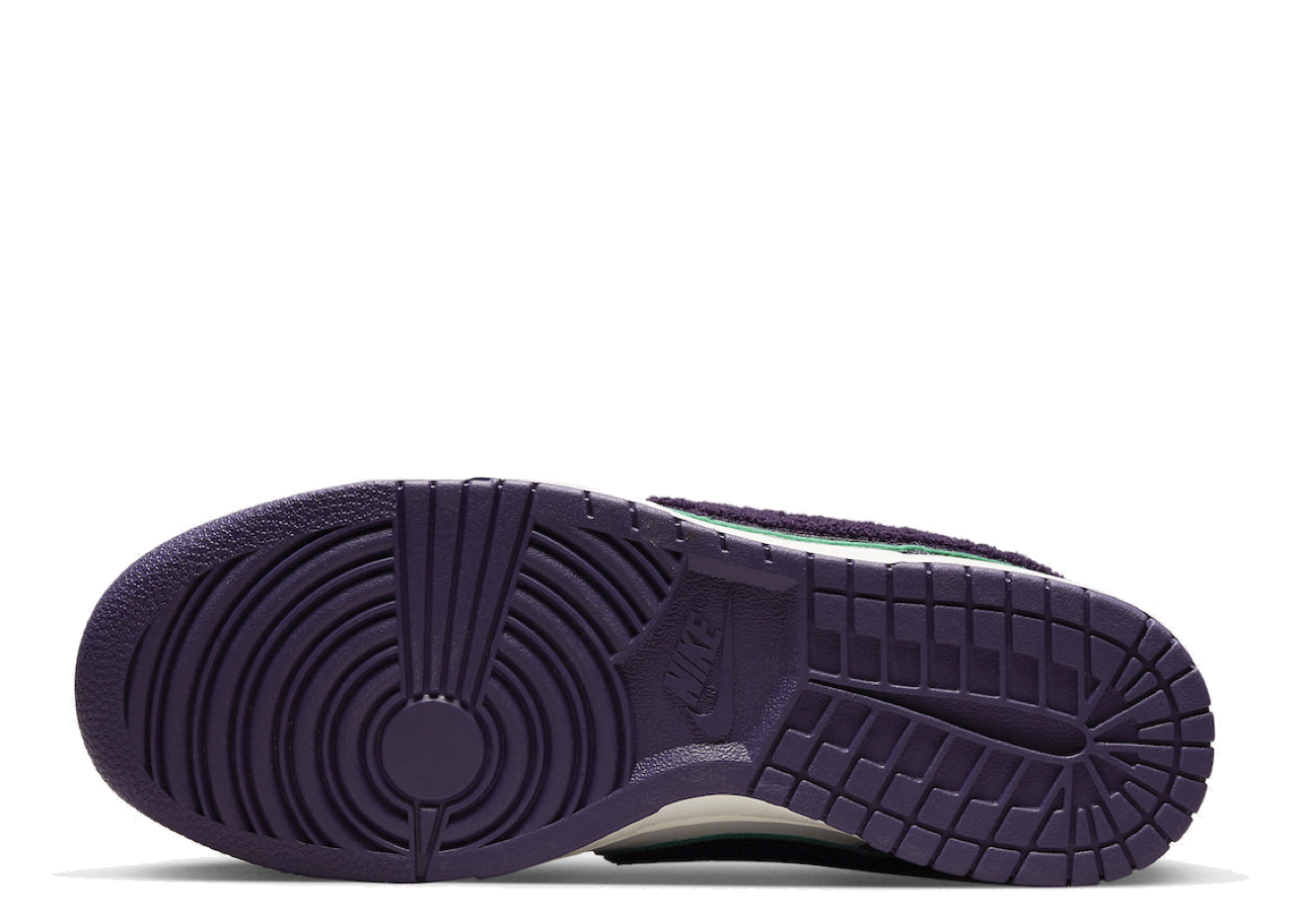 Nike Dunk Low Chenille Swoosh Sail Grand Purple - photo 4