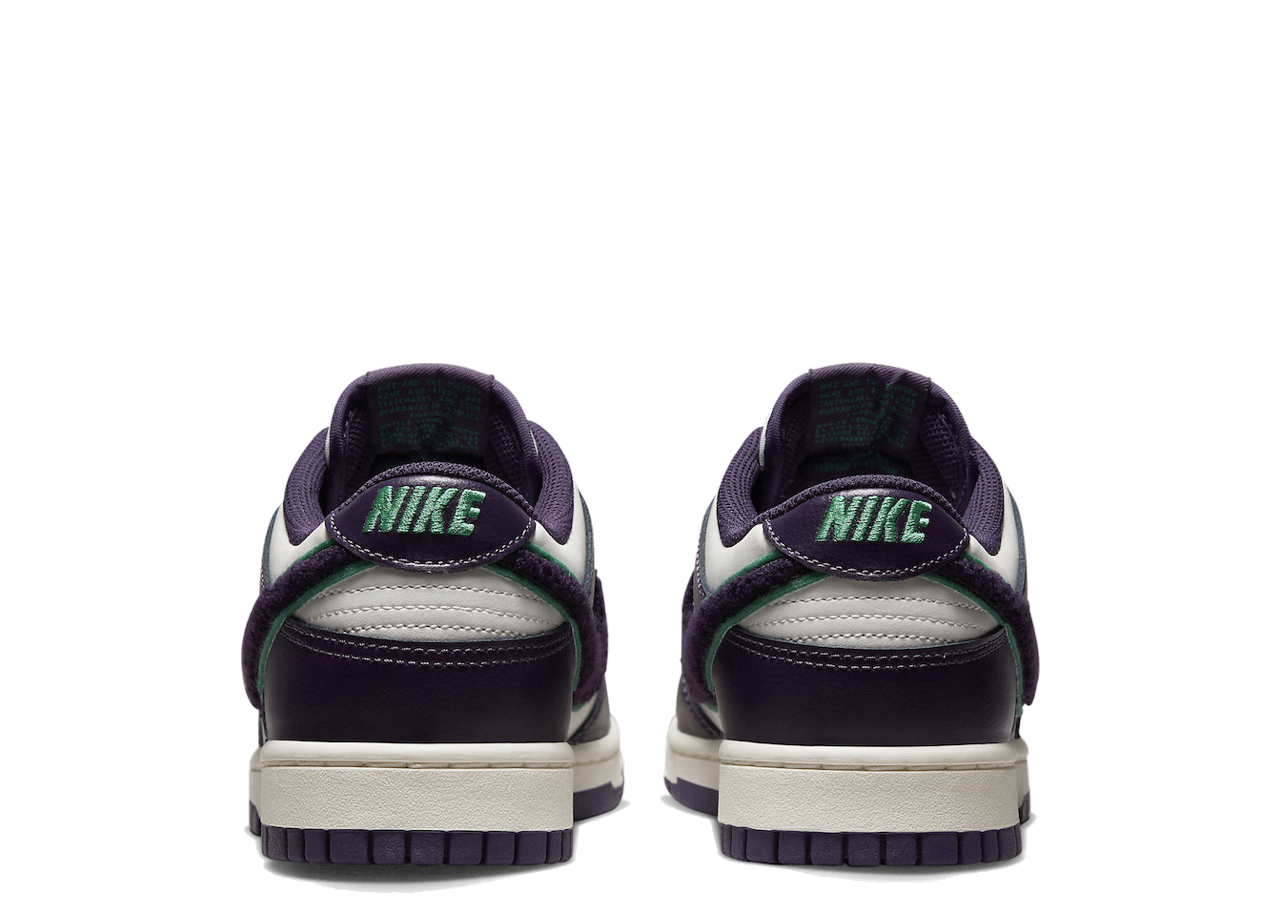 Nike Dunk Low Chenille Swoosh Sail Grand Purple - photo 3