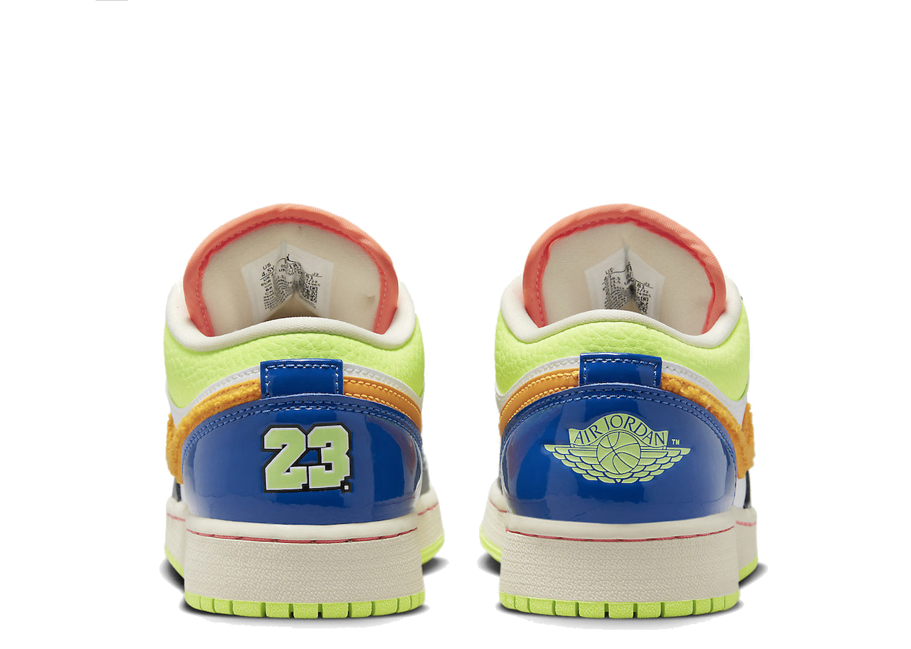 Jordan1 Low Hoops Laser Orange  (Grade School) - photo 3