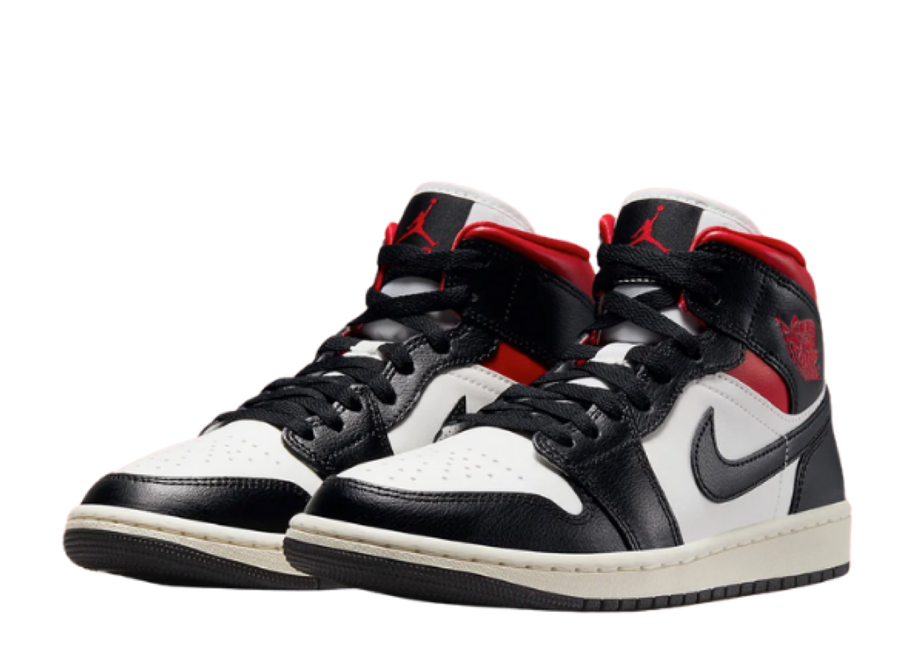 Air Jordan 1 Mid Gym Red Panda (Women's) - photo 2