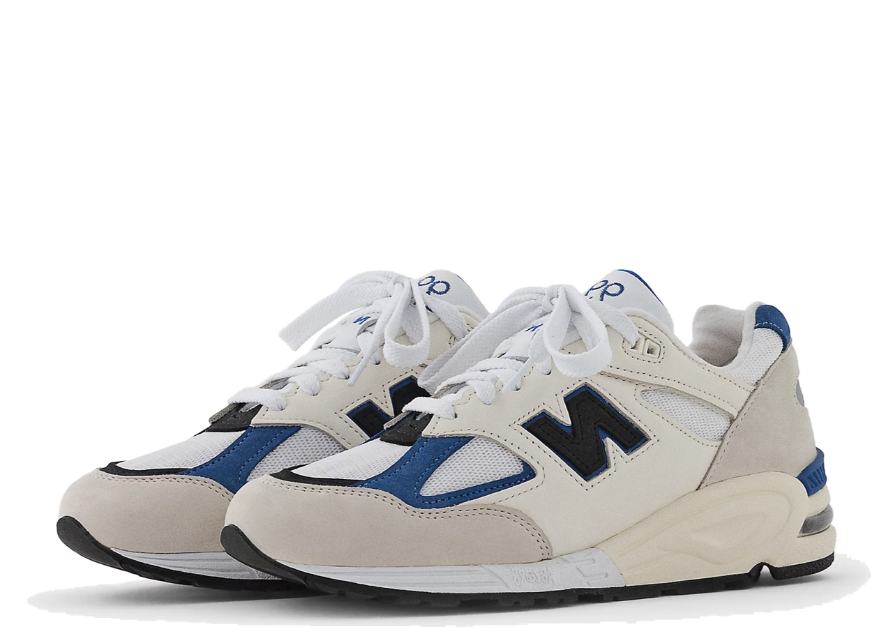 New Balance 990v2 MiUSA White Blue - photo 2
