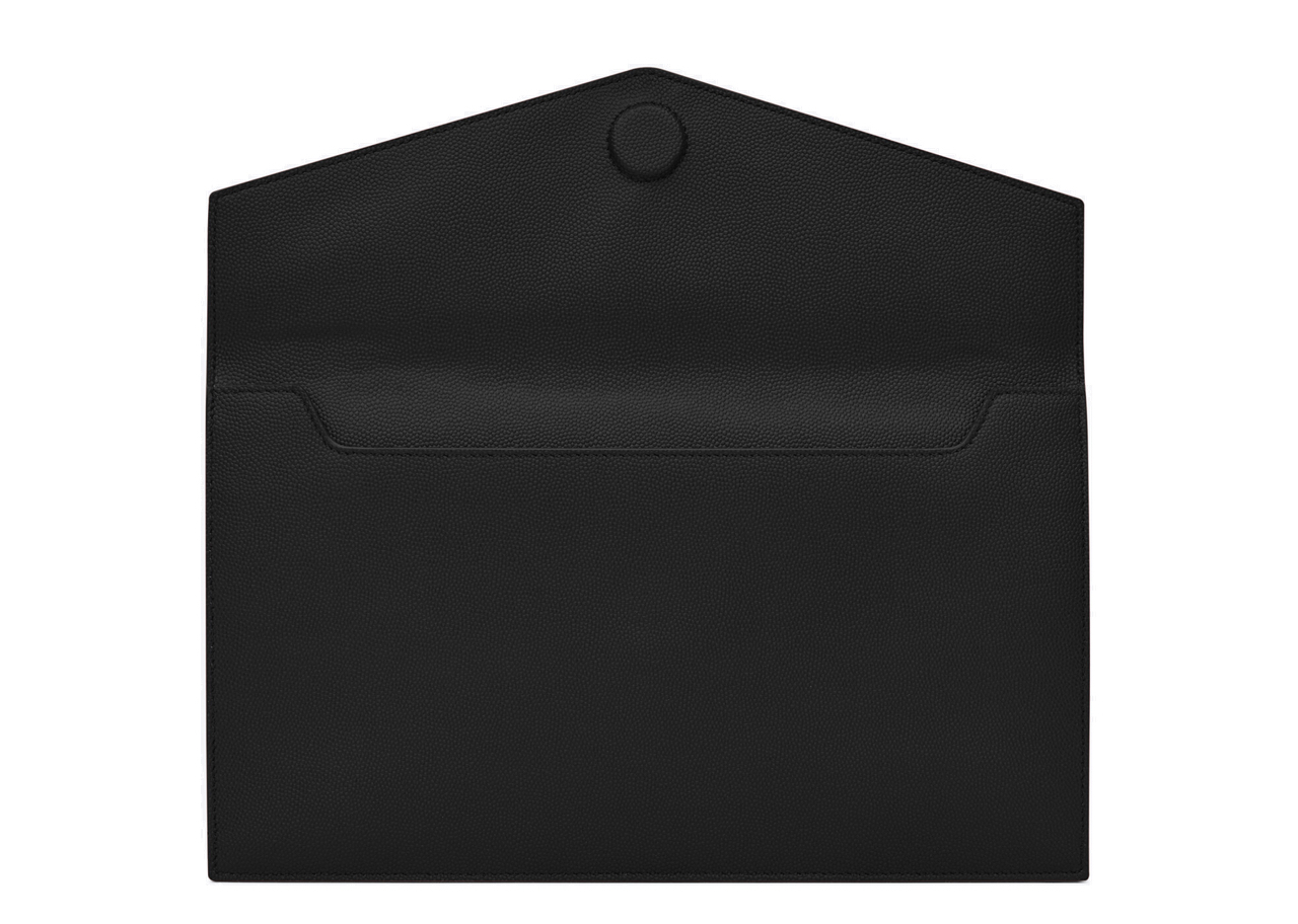 Saint Laurent Uptown Pouch in Grain De Poudre Embossed Leather - photo 2