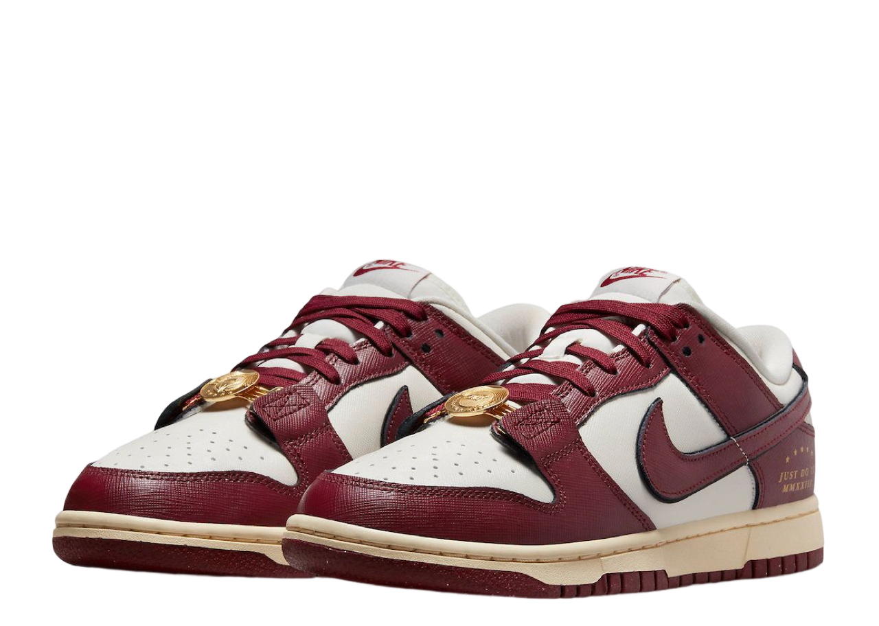 Nike Dunk Low SE Just Do It Sail Team Red (Women's) - photo 2