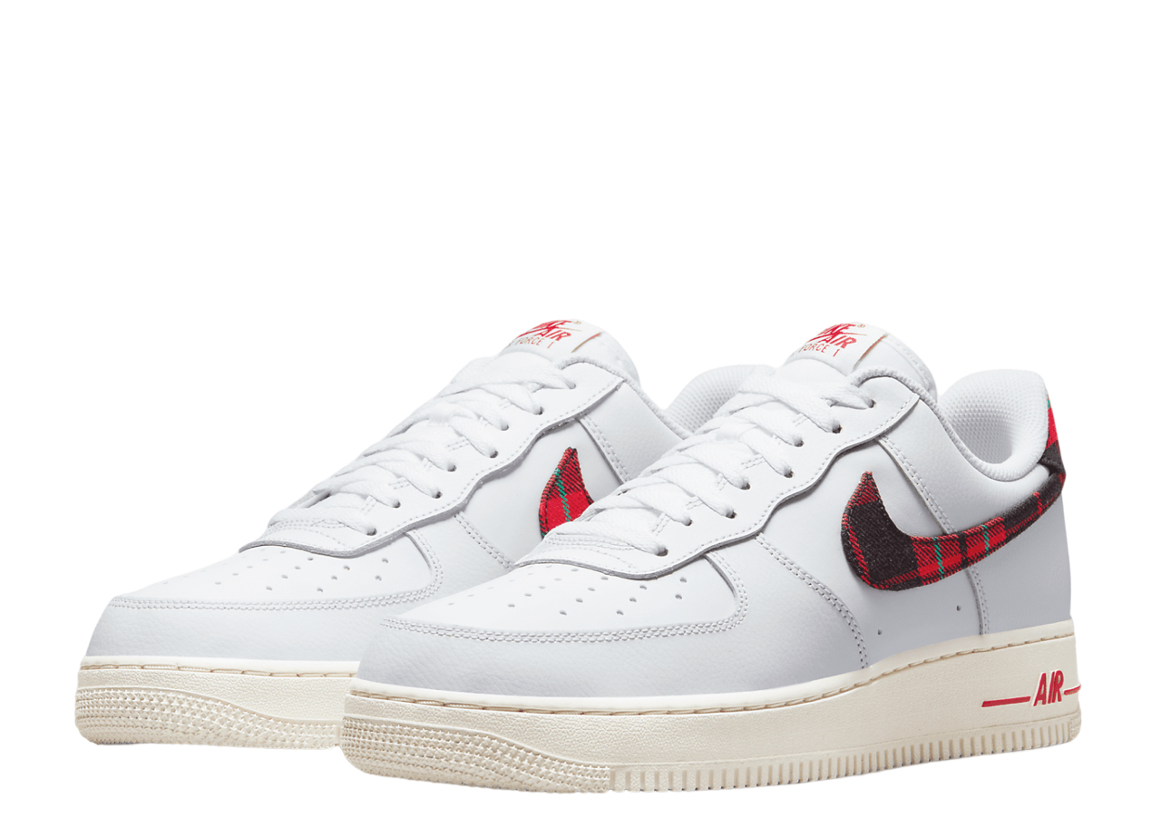 Nike Air Force 1 Low '07 LV8 Tartan Plaid White University Red - photo 2