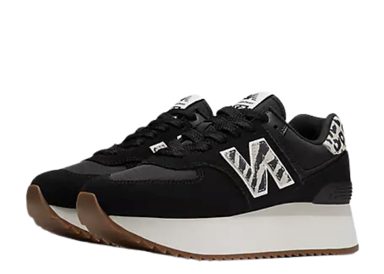 New Balance 574 Black Animal Print (Women's) - photo 2