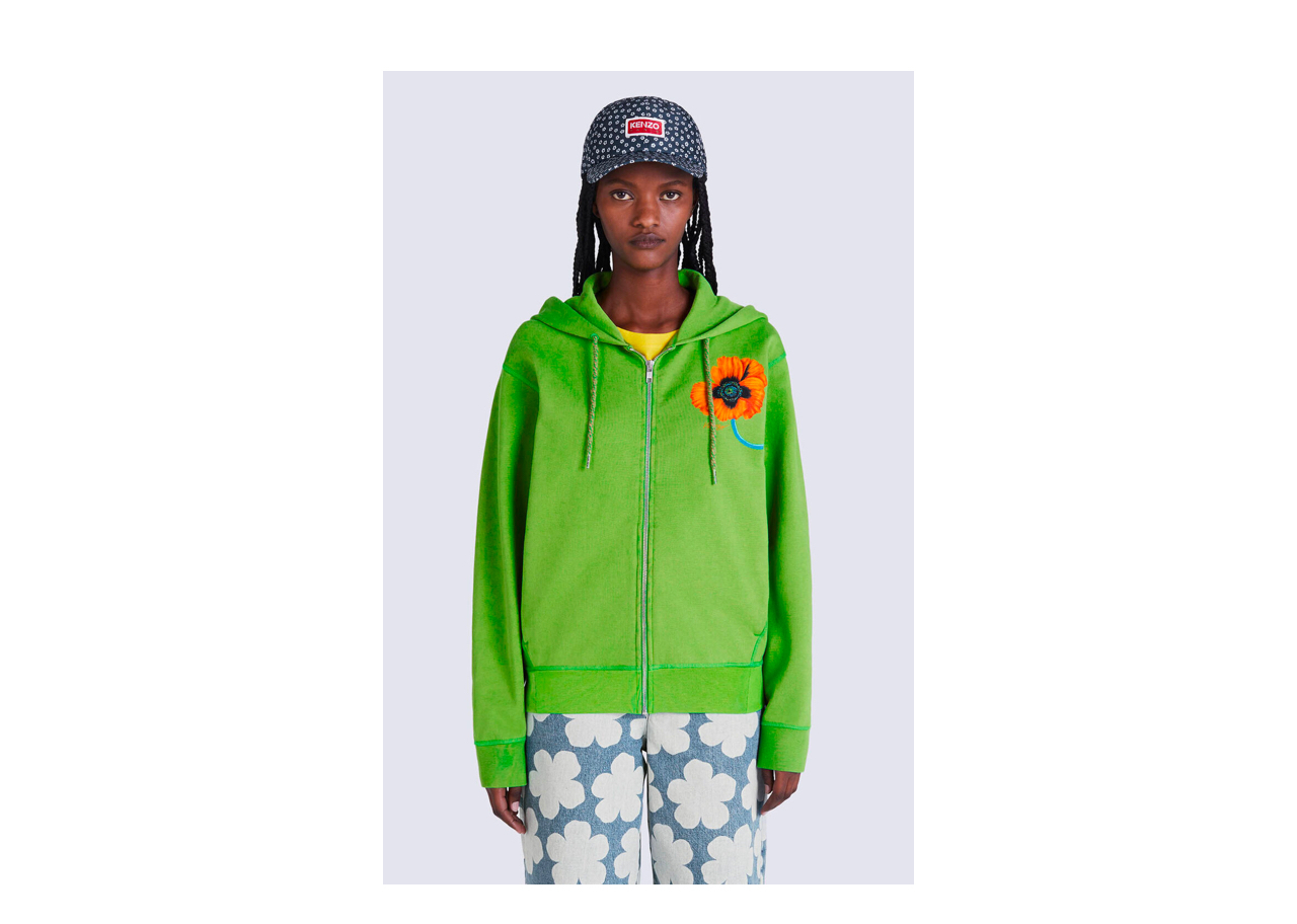 Kenzo Kenzo Poppy Zipper Sweatshirt  - photo 2