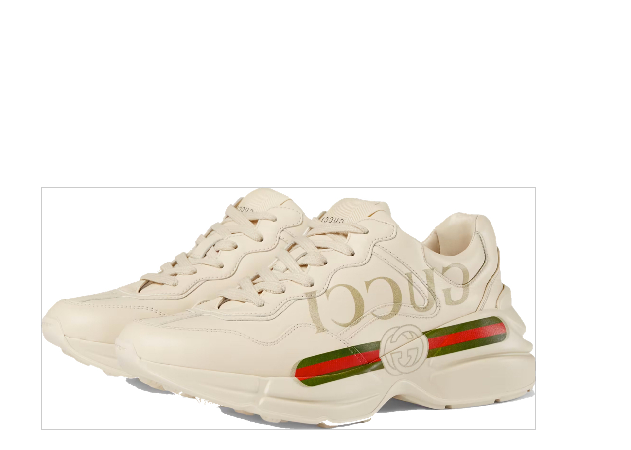 Gucci Rhyton Logo Leather Sneaker (W) - photo 2