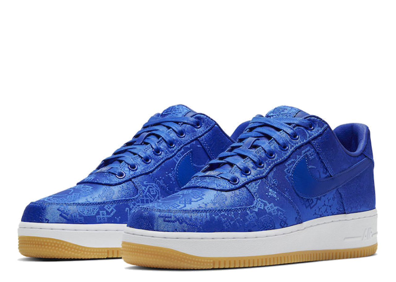 Nike Air Force 1 Low CLOT Blue Silk - photo 2
