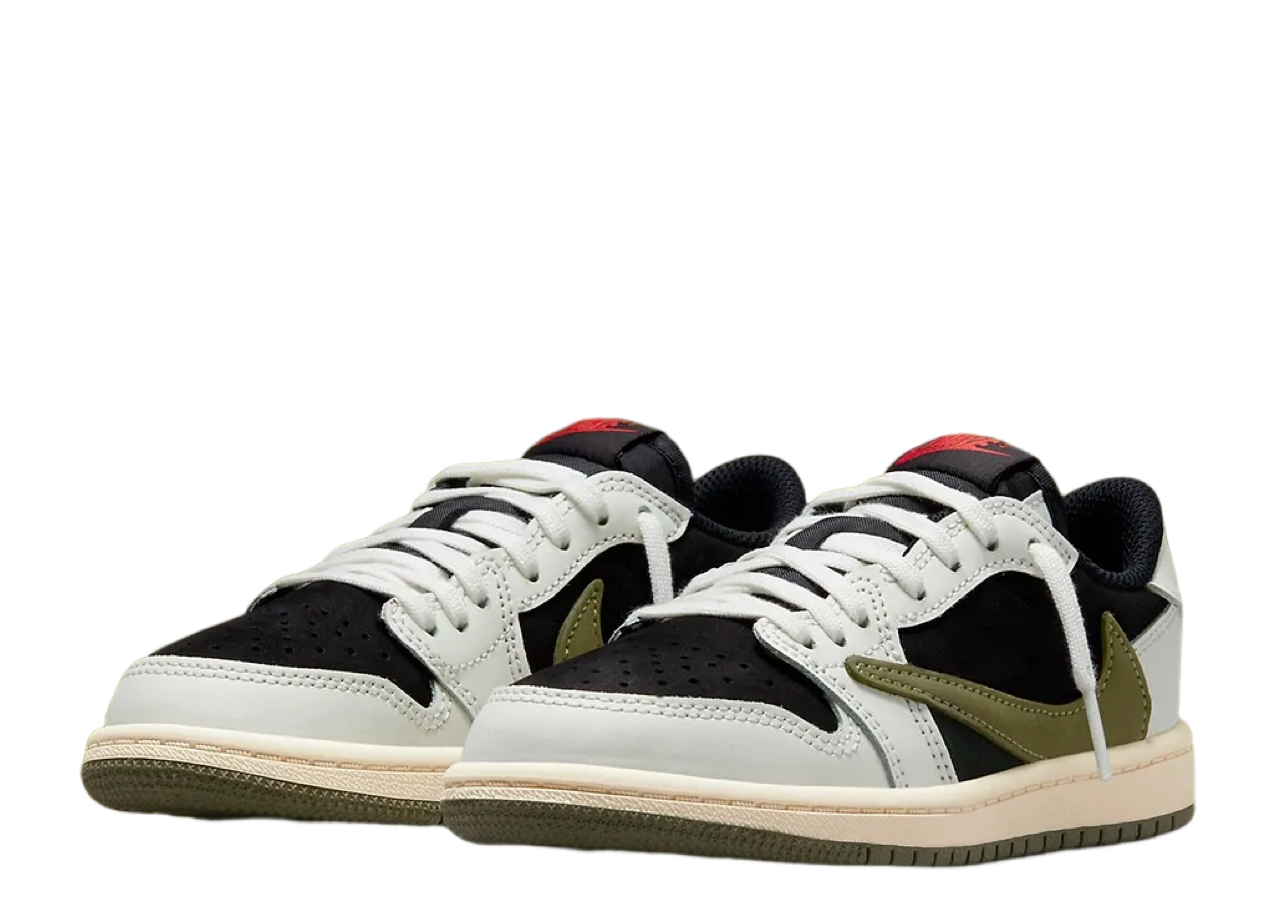 Air Jordan 1 Retro Low OG SP Travis Scott Olive (Pre-School) - photo 2