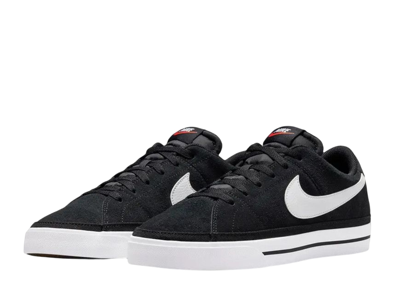Nike Court Legacy Suede Black White  - photo 2