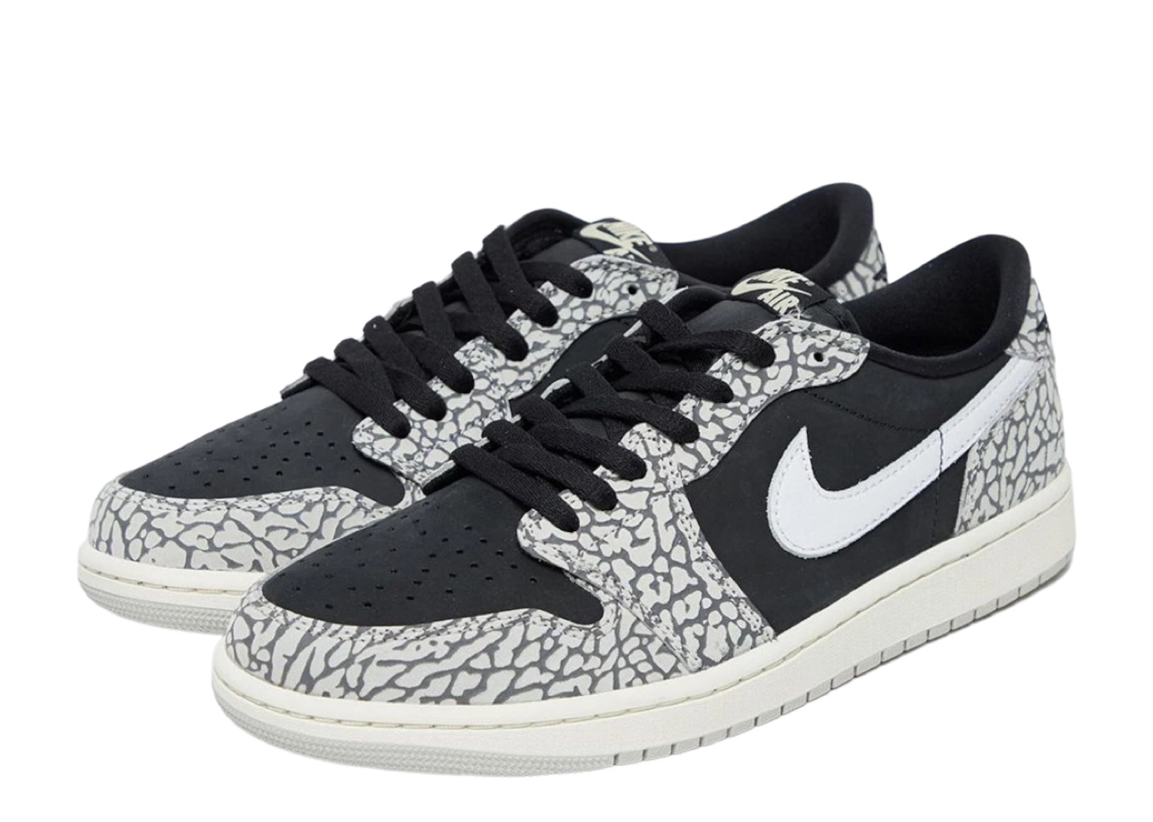 Air Jordan 1 Retro Low OG Black Cement - photo 2