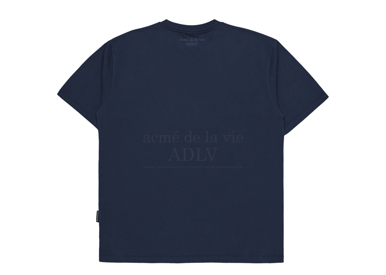 Acme De La Vie Cream Fuzzy Rabbit T-shirt Navy - photo 2