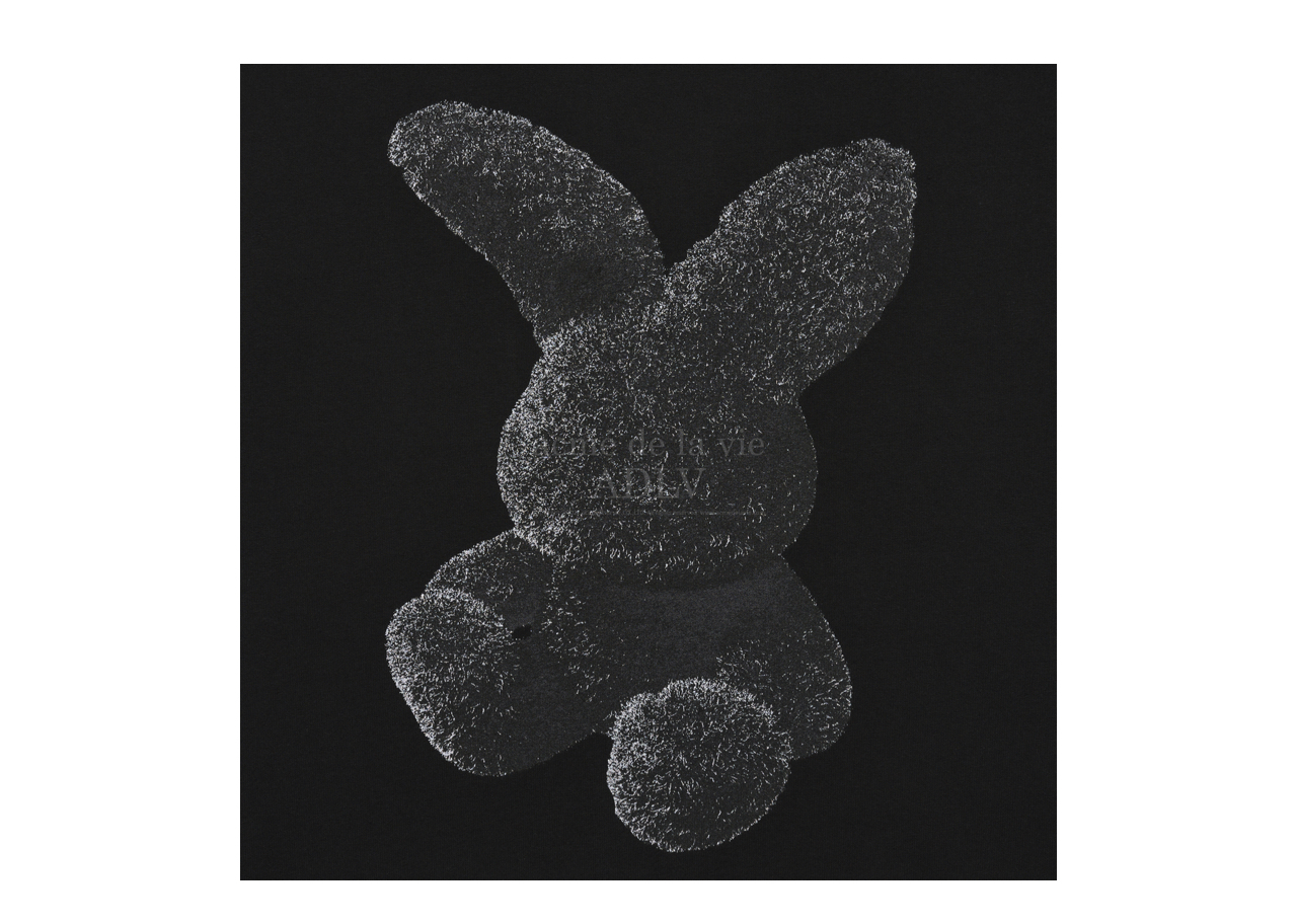 Acme De La Vie Cream Fuzzy Rabbit T-shirt Black - photo 3