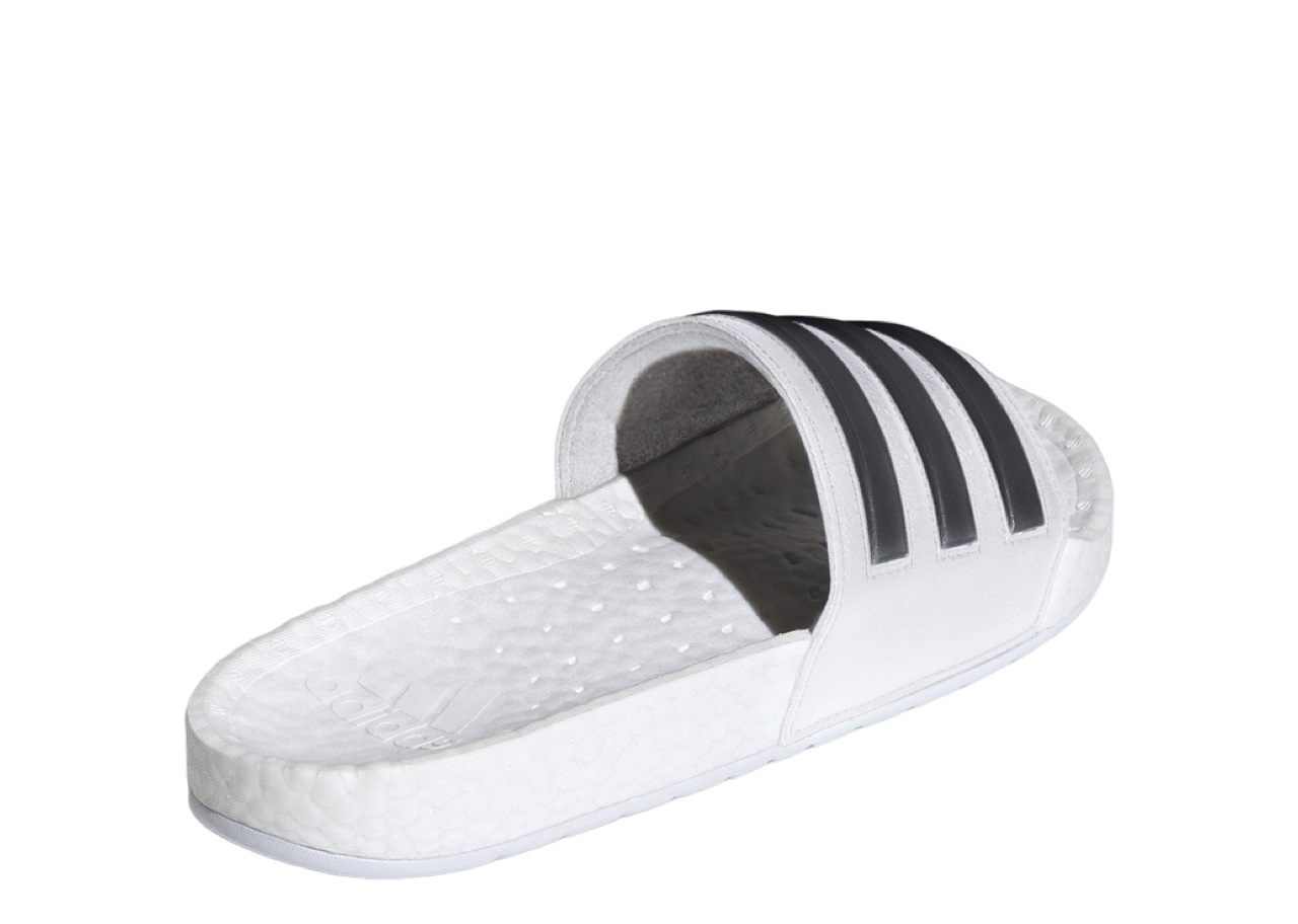 Adidas Adilette Boost Slides White Black Stripes - photo 3
